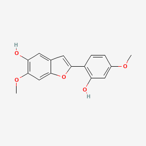 molecular formula C16H14O5 B1217210 Sainfuran CAS No. 90664-32-7
