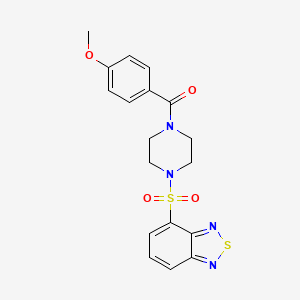 [4-(2,1,3-Benzothiadiazol-4-ylsulfonyl)piperazin-1-yl](4-methoxyphenyl)methanone