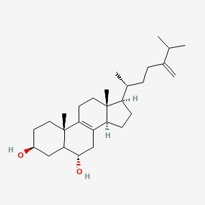 molecular formula C28H46O2 B1217218 Ergosta-8,24(28)-diene-3beta,6alpha-diol CAS No. 72143-25-0