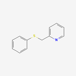 molecular formula C12H11NS B1217228 2-((Phenylthio)methyl)pyridine CAS No. 71897-63-7