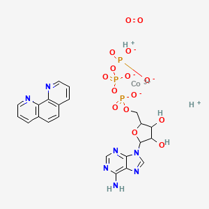 molecular formula C22H22CoN7O15P3+ B1217238 Co(III)Phenatp CAS No. 75170-18-2