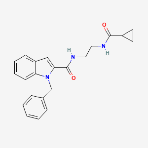 1-benzyl-N-{2-[(cyclopropylcarbonyl)amino]ethyl}-1H-indole-2-carboxamide