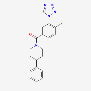 [4-methyl-3-(1H-tetrazol-1-yl)phenyl](4-phenylpiperidin-1-yl)methanone