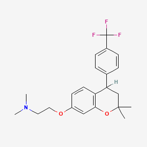 molecular formula C22H26F3NO2 B1217247 BRL-16657 free base CAS No. 147241-80-3