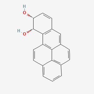 molecular formula C20H14O2 B1217252 BENZO(a)PYRENE-9,10-DIOL, 9,10-DIHYDRO-(Z)- CAS No. 56484-47-0