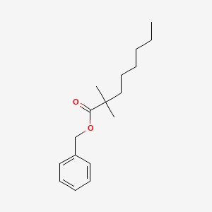 molecular formula C17H26O2 B1217254 Benzyl 2,2-dimethyloctanoate CAS No. 81325-79-3