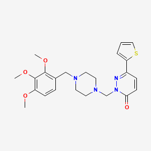 6-(thiophen-2-yl)-2-{[4-(2,3,4-trimethoxybenzyl)piperazin-1-yl]methyl}pyridazin-3(2H)-one