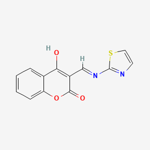 molecular formula C13H8N2O3S B12172728 (3Z)-3-[(1,3-thiazol-2-ylamino)methylidene]-2H-chromene-2,4(3H)-dione 