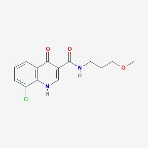 8-chloro-4-hydroxy-N-(3-methoxypropyl)quinoline-3-carboxamide