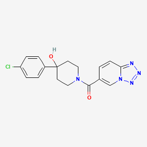 (4-(4-Chlorophenyl)-4-hydroxypiperidin-1-yl)(tetrazolo[1,5-a]pyridin-6-yl)methanone