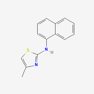 molecular formula C14H12N2S B12172854 4-methyl-N-(naphthalen-1-yl)thiazol-2-amine 