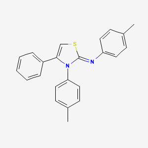 Benzenamine, 4-methyl-N-[3-(4-methylphenyl)-4-phenyl-2(3H)-thiazolylidene]-