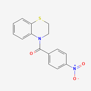 molecular formula C15H12N2O3S B12173014 2H-1,4-Benzothiazine, 3,4-dihydro-4-(4-nitrobenzoyl)- CAS No. 6397-22-4