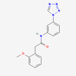 2-(2-methoxyphenyl)-N-[3-(1H-tetrazol-1-yl)phenyl]acetamide