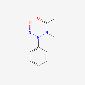 molecular formula C9H11N3O2 B1217305 1-Acetyl-1-methyl-2-nitroso-2-phenylhydrazine CAS No. 76186-63-5