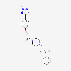 2-[4-(2-methyl-2H-tetrazol-5-yl)phenoxy]-1-{4-[(2E)-3-phenylprop-2-en-1-yl]piperazin-1-yl}ethanone