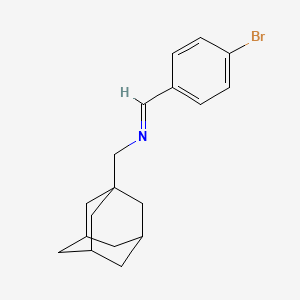 molecular formula C18H22BrN B12173146 [(Adamantan-1-yl)methyl][(4-bromophenyl)methylidene]amine 