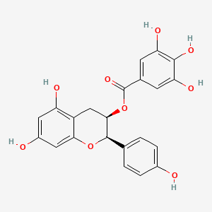 molecular formula C22H18O9 B1217315 Epiafzelechin 3-O-gallate CAS No. 108907-43-3