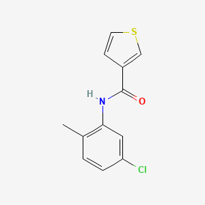 molecular formula C12H10ClNOS B12173153 N-(5-chloro-2-methylphenyl)thiophene-3-carboxamide 