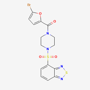 [4-(2,1,3-Benzothiadiazol-4-ylsulfonyl)piperazin-1-yl](5-bromofuran-2-yl)methanone