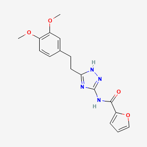 N-{3-[2-(3,4-dimethoxyphenyl)ethyl]-1H-1,2,4-triazol-5-yl}furan-2-carboxamide