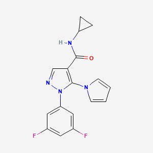 N-cyclopropyl-1-(3,5-difluorophenyl)-5-(1H-pyrrol-1-yl)-1H-pyrazole-4-carboxamide