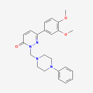 6-(3,4-dimethoxyphenyl)-2-[(4-phenylpiperazin-1-yl)methyl]pyridazin-3(2H)-one