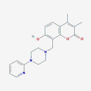 7-hydroxy-3,4-dimethyl-8-{[4-(pyridin-2-yl)piperazin-1-yl]methyl}-2H-chromen-2-one