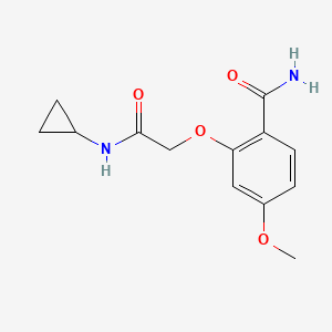 2-[(Cyclopropylcarbamoyl)methoxy]-4-methoxybenzamide