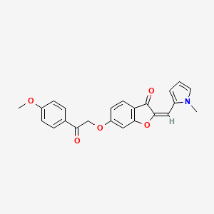 (2E)-6-[2-(4-methoxyphenyl)-2-oxoethoxy]-2-[(1-methyl-1H-pyrrol-2-yl)methylidene]-1-benzofuran-3(2H)-one