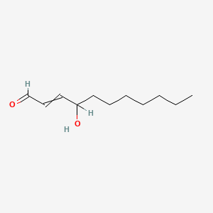 molecular formula C11H20O2 B1217335 4-Hydroxyundecenal CAS No. 29343-58-6