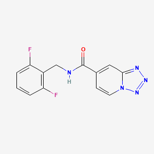 N-[(2,6-difluorophenyl)methyl]tetrazolo[1,5-a]pyridine-7-carboxamide