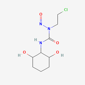 molecular formula C9H16ClN3O4 B1217336 1-(2-Chloroethyl)-3-(2,6-dihydroxycyclohexyl)-1-nitrosourea 