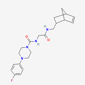 N-{2-[(bicyclo[2.2.1]hept-5-en-2-ylmethyl)amino]-2-oxoethyl}-4-(4-fluorophenyl)piperazine-1-carboxamide