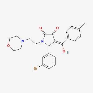 5-(3-bromophenyl)-3-hydroxy-4-[(4-methylphenyl)carbonyl]-1-[2-(morpholin-4-yl)ethyl]-1,5-dihydro-2H-pyrrol-2-one