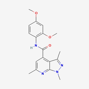 N-(2,4-dimethoxyphenyl)-1,3,6-trimethyl-1H-pyrazolo[3,4-b]pyridine-4-carboxamide