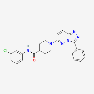 molecular formula C23H21ClN6O B12173382 N-(3-chlorophenyl)-1-(3-phenyl[1,2,4]triazolo[4,3-b]pyridazin-6-yl)piperidine-4-carboxamide 