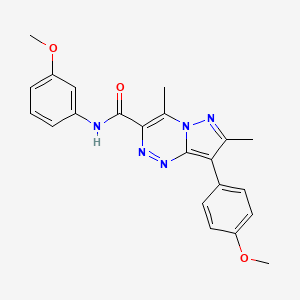 N-(3-methoxyphenyl)-8-(4-methoxyphenyl)-4,7-dimethylpyrazolo[5,1-c][1,2,4]triazine-3-carboxamide