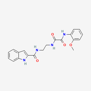 molecular formula C20H20N4O4 B12173440 N-{2-[(1H-indol-2-ylcarbonyl)amino]ethyl}-N'-(2-methoxyphenyl)ethanediamide 