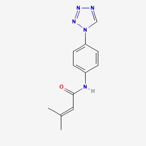 3-methyl-N-[4-(1H-tetrazol-1-yl)phenyl]but-2-enamide