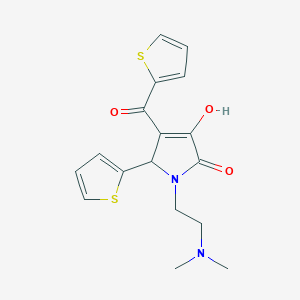 1-(2-Dimethylamino-ethyl)-3-hydroxy-4-(thiophene-2-carbonyl)-5-thiophen-2-yl-1,5-dihydro-pyrrol-2-one