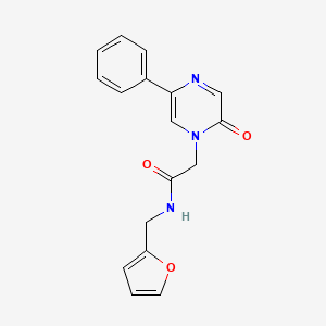 N-(furan-2-ylmethyl)-2-(2-oxo-5-phenylpyrazin-1(2H)-yl)acetamide