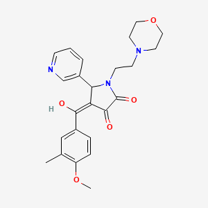 3-hydroxy-4-[(4-methoxy-3-methylphenyl)carbonyl]-1-[2-(morpholin-4-yl)ethyl]-5-(pyridin-3-yl)-1,5-dihydro-2H-pyrrol-2-one