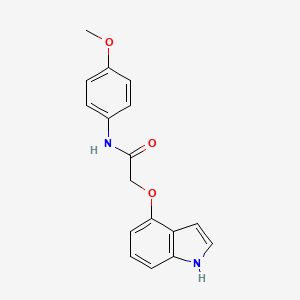 molecular formula C17H16N2O3 B12173543 2-(1H-indol-4-yloxy)-N-(4-methoxyphenyl)acetamide 