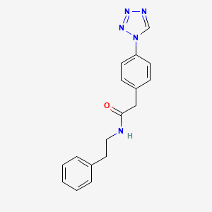 N-(2-phenylethyl)-2-[4-(1H-tetrazol-1-yl)phenyl]acetamide