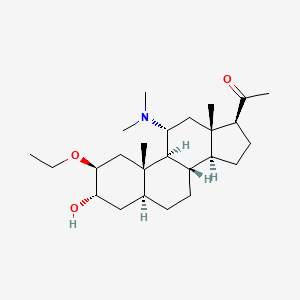molecular formula C25H43NO3 B1217367 Minaxolone CAS No. 62571-87-3