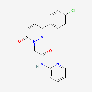 2-(3-(4-chlorophenyl)-6-oxopyridazin-1(6H)-yl)-N-(pyridin-2-yl)acetamide