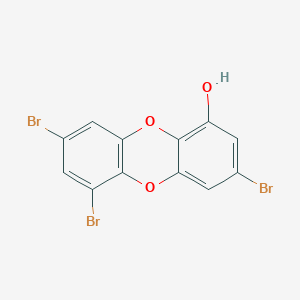 molecular formula C12H5Br3O3 B1217375 Spongiadioxin C 