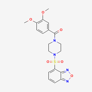 [4-(2,1,3-Benzoxadiazol-4-ylsulfonyl)piperazin-1-yl](3,4-dimethoxyphenyl)methanone