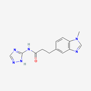 3-(1-methyl-1H-benzimidazol-5-yl)-N-(4H-1,2,4-triazol-3-yl)propanamide